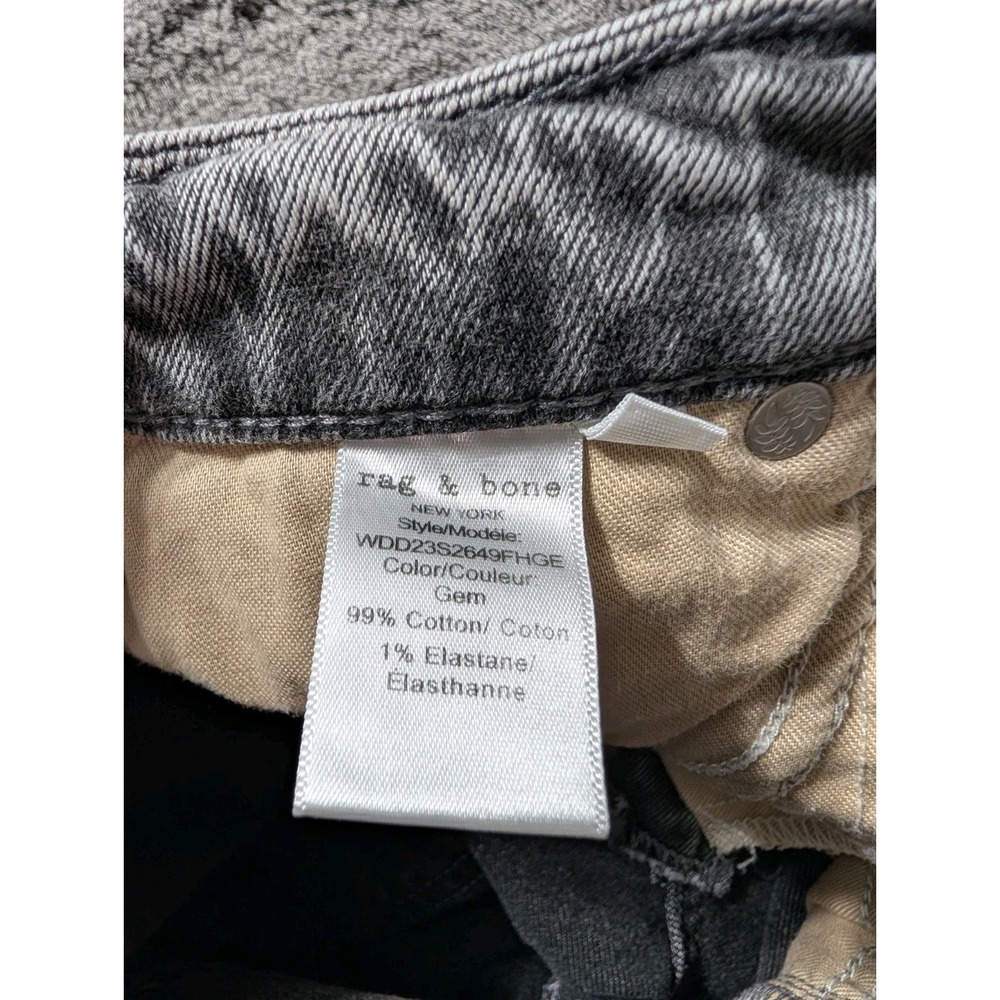 Rag & Bone Nina High Rise Ankle Flare Jeans Women's Size 24 Gray - Picture 5 of 13